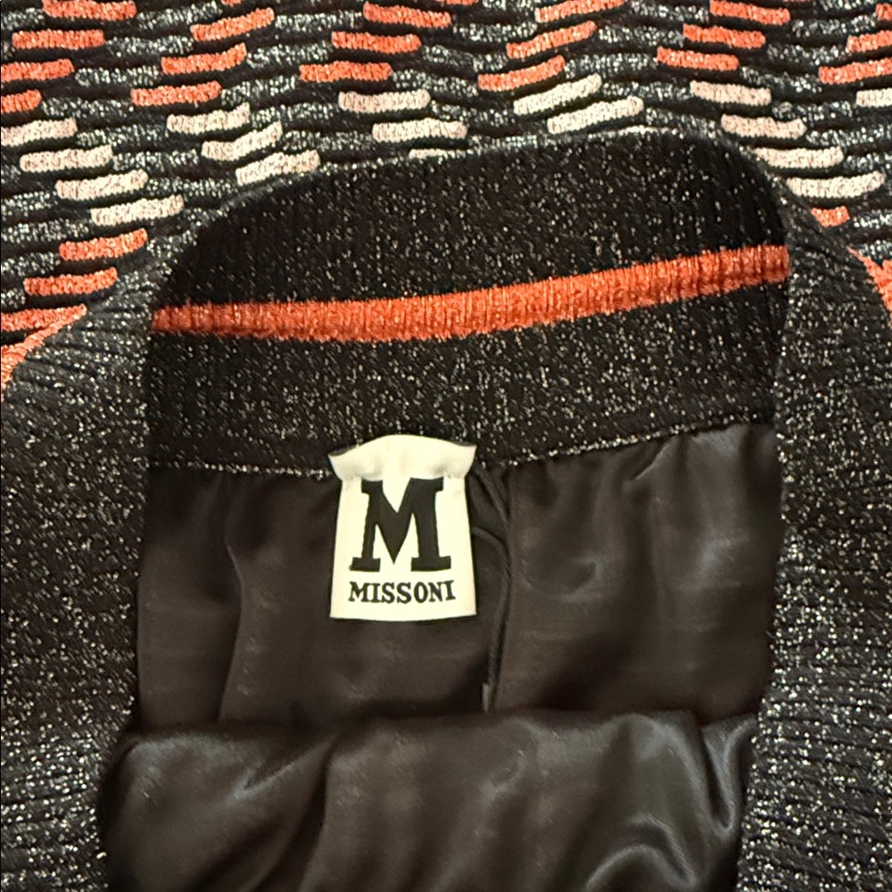 M Missoni Multicolor Geometric Pattern Lurex Knit… - image 8